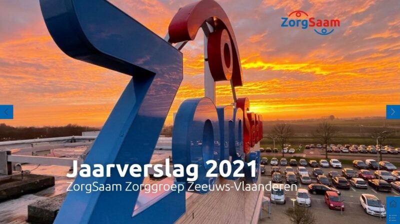 Kaft ZorgSaam jaarverslag 2021